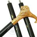 Humaira Nautical Solid Brass Lion Head Handle Wooden Walking Stick Cane Vintage Designer Handmade