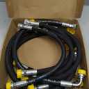 7J303-76610 75535-66620 7J999-95562 Hydraulic Hoses Kit Compatible with Kubota LA350a LA401 LA402 LA402-1 Front Loader, Include Boom & Bucket Cylinder Hoses