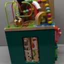 Battat Activity Cube With Farm Theme Educational Wooden Toys For Toddlers And Kids 1 Year+