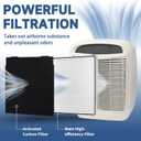 AP510 & AP450 Filter Replacement for Whirlpool Whispure AP51030K AP51030KB AP45030K WP500 WP1000 1183054K 8171434K Air Purifiers, Funmit 1 High Efficiency Filter and 4 Activated Carbon Filter