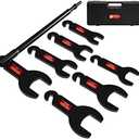 BETOOLL 8PCS Pneumatic Fan Clutch Wrench - 43300 Removal Tool Kit, Auto Repair Spanner Kit Installs Compatible With Ford, GM, Chrysler and Jeep