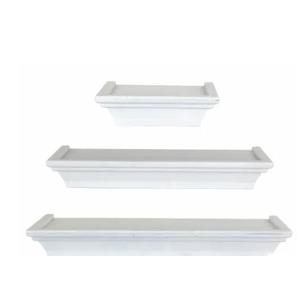 Fred Meyer White Wall Shelves Set of 3