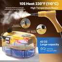 Handheld Steam Cleaner, 10s Fast Handheld Heating Steamer for Cleaning 15-in-1 High Pressure Steam Cleaner for Home & Kitchen, Grease, Grout, Tile,Floor,Couch and Car