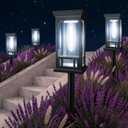 LORRYTE Solar Pathway Lights Outdoor Waterproof, 10 Pack Path Lights