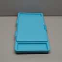 Loddie Doddie Foldable Lap Desk for Kids & Adults - Teal Blue Portable Plastic Table with Storage Pocket & Trays - Bed Desk, Car Tray & Travel Lap Table