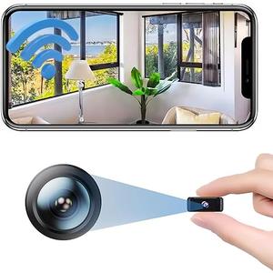 Mini Wireless HD Security Camera Small Home WiFi 1080P Micro Nanny Cam with Motion Detection,Wide Angle,Cloud & SD Storage,Night Vision,2025 Portable Tiny Cameras for Home Baby Office Indoor Outdoor