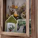 Shadow Box Frame 11" x 16" , 4" Deep Shadow Box Display Case with Drawer, Rustic Wood Memory Box for Pictures, Flowers, Memorial, Medals, Wedding Bouquet for Wall or Tabletop, Keepsakes, Medals