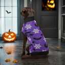 Halloween Dog Sweater Puppy Spooky Spider & Bat Patterns Outfit Knitwear Pullover Warm Pet Sweater for Small Middle Large Dog 4XL