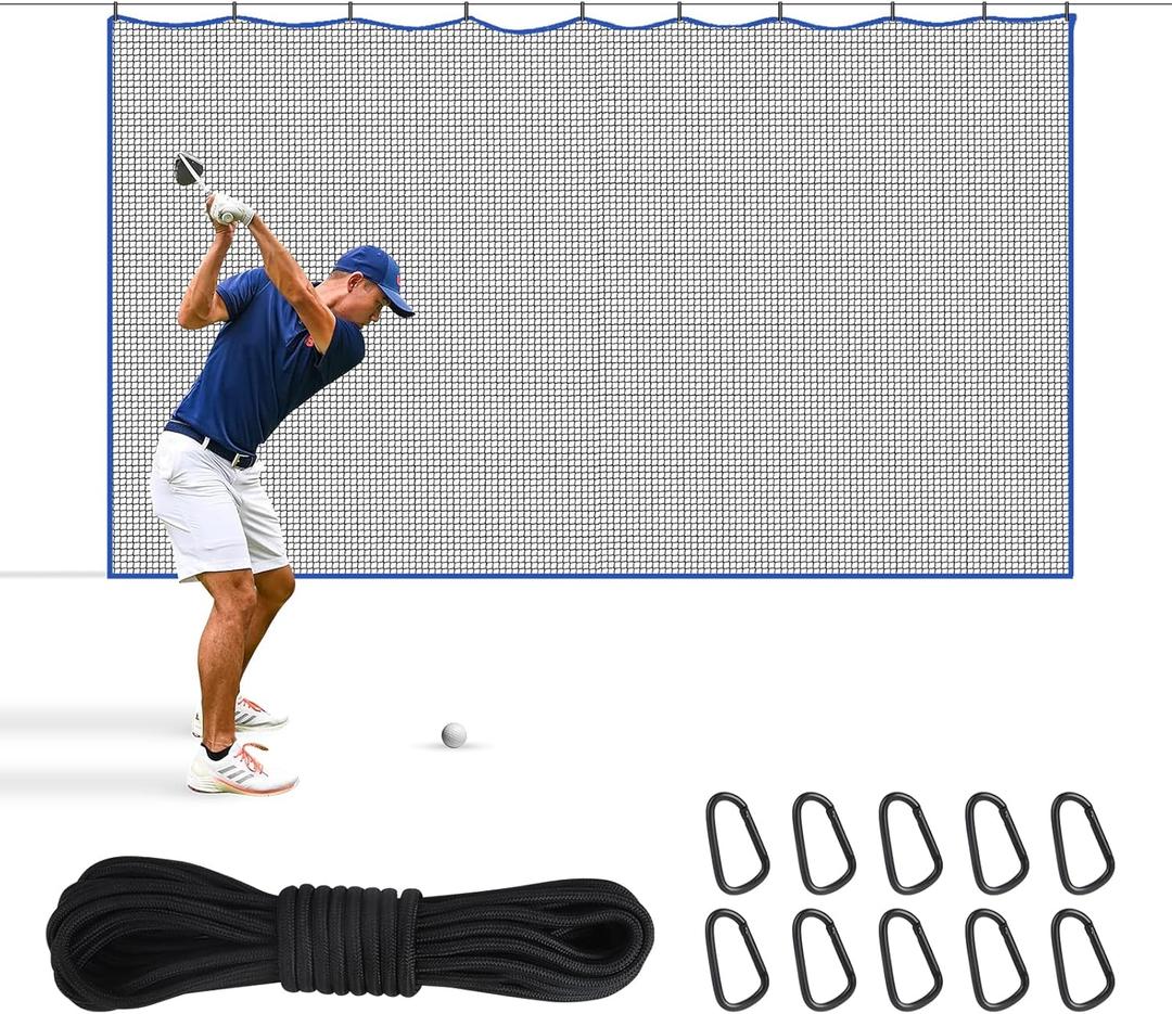 Golf Hitting Nets,Net for Golf, Baseball, Hockey, Soccer (10*20ft)
