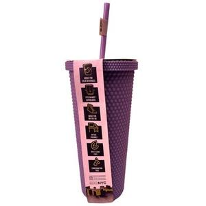 Studded Tumbler Rubberized Finish 24oz 710ml Purple
