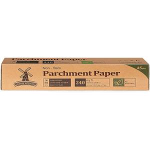 Unbleached Parchment Paper for Baking, 12 in x 240 ft, 240 Sq.ft, Baking Paper, Non-Stick Parchment Paper Roll for Baking, Cooking, Grilling, Air Fryer and Steaming