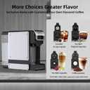 ST-550 4-in-1 Espresso Capsule Coffee Machine, Single Serve Coffee Maker for K*Cup/Nespresso/Dolce Gusto/Ground Coffee, 19Bar, 1L, Silver