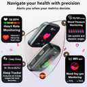 MorePro Health Fitness Tracker with 24/7 Heart Rate/Blood Pressure Monitor, Blood Oxy-gen/Sleep Tracking, 120+ Sports Activity Tracker, Smart Watch (Make/Answer Call) with Step Counter for Women Men