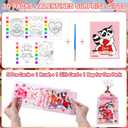 3 x Rotu Valentines Cards for Kids Classroom - Valentines Day Gifts for Kids Valentines Day Cards for Kid School Valentine Day Classroom Favors Valentine Class Gifts Paint Set (240 PCS)