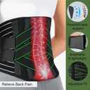 Back Brace for Lower Back Pain, Breathable Back Support Belt for Men and Women, Adjustable Support Straps Anti-skid Lumbar Support Pad for Pain, Sciatica, Herniated Disc (Green, Medium (Waist: 33.5"-39.4"))