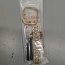 Mosonio Compatible with Bling Apple Watch Band Women 40/44/41/45/42/46mm with Shiny Metal Case, Full Sparking Luxury Diamond Bands and Cover Set, Charming Wedding Strap for iWatch SE Series 11/10/9/8/7/6/5/4 (Gold)