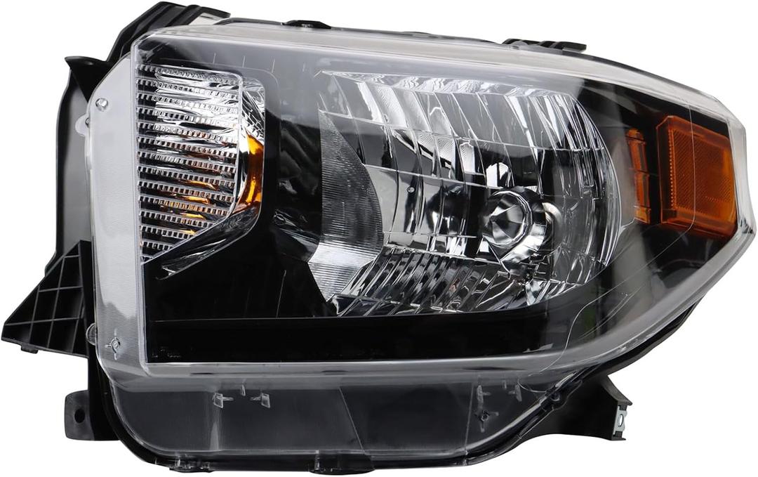 TRQ Driver Side Headlight Assembly Compatible with 2015-2017 Toyota Tundra TRD Pro TO2502235