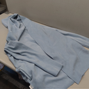 Women's Blue Jacket With Hood, 90% Polyester Fiber 10% Elastane (M/L)