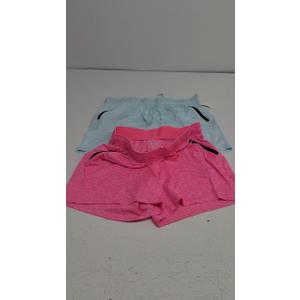 3 Pack Women's Flowy Running Shorts, 2-in-1 Butterfly Skirts with Shorts Underneath Spandex Athletic Casual Gym Workout Lounge Navy/Peachy Pink/Light Blue
