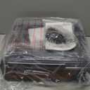 Vinyl Record Player Turntable with Built-in Bluetooth Receiver & 2 Stereo Speakers, 3 Speed 3 Size Portable Retro Record Player for Entertainment and Home Decoration (Brown)