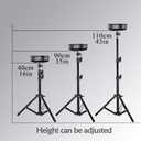 Projector Floor Stand, Portable Tripod Mount - Folding Stand for Projector, Camera, Webcam (18" to 40") - Supports Up to 3lbs (1.5kgs)