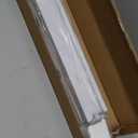 Cordless Vinyl Mini L Blinds 21" W x 64" H, 1" Slat White Horizontal Windows L Blind for Door, Shades, Camper, Light Filtering, Interiors, Arrive 1/2 Inch Narrower Indoor