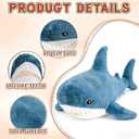 Djungelskog Giant Stuffed Animal, Shark Plush, Shark Stuffed Animal, Shark Pillow for Home Room Dcor- Ideal Gift for Kid Boy,Girl&Girlfriend (60cm/24inch)