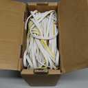 14AWG Speaker Wire 150 FT, 14/2 Gauge Audio Speaker Wire, for Car Speakers Stereo, Home Theater, Automotive Wire, White Jacket with Yellow Polarity Marker, CCA, 2 Conductors Electrical Wire