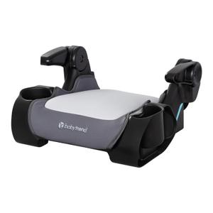 Baby Trend Protect Slim Backless Booster Seat, Madrid Grey Slim Lightweight Design, Belt-Positioning Support, Dual Cup Holders, Comfortable Seating for Big Kids, Manufactured Date:05/02/2025
