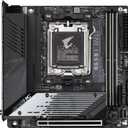 GIGABYTE B650I AORUS Ultra AMD AM5 ITX Motherboard, Support Ryzen 9000/8000/7000 Series, DDR5, 8+2+1 Power Phase, PCIe 5.0 M.2, USB-C 3.2 Gen 2, WIFI6E, 2.5GbE, EZ-Latch, Q-Flash, RGB Fusion