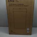 EKO Deluxe Mirage-T 50 Liter / 13.2 Gallon Touchless Rectangular Motion Sensor Trash Can, Matte Stainless Steel Finish