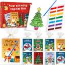 iRugosa hapfyer 24 Pack Water Coloring Book Christmas Party Favors for Kids, Mini Coloring Books Bulk for Kids Christmas Goodie Bag Stuffers Classroom Gifts Prizes