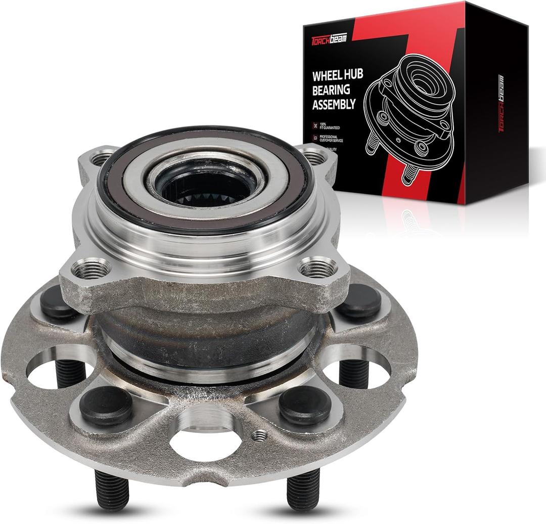Torchbeam 512345 Rear Wheel Hub Bearing Assembly for 2007-2011 CR-V, 2007-2012 2017-2018 RDX 5 Lugs W/ABS