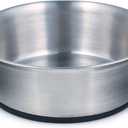 Proselect Stainless Steel Dog Bowl with Rubber Base, 5-1/4-Inch, 16-Ounce, 2 Pack