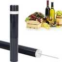 Needle Type Wine Bottle Opener, Easy Cork Remover Corkscrew, Travel Portable Pocket Air Pressure Pump Wine Bottle Opener for Home, Restaurant and Party(Silver)
