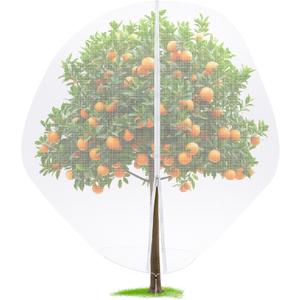 10 x 10 FT Large Fruit Tree Netting Bags Garden Plant Protector with Zipper and Drawstring Blueberry Bushes Netting Covers Plant Protection Mesh Net Bags from Insect Bug Cicada
