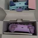 Wireless Switch Controller for Switch/Switch 2/Lite/OLED/PC Controller with 2.4G Adapter, 2 Pack Switch Controller with Hall Joysticks & Hall Triggers, Switch Pro Controller with Wake-up, 2 Back Programmable Buttons, Turbo Function (Lake Blue+Purple)