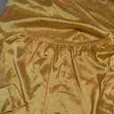 CHYRII Women's Sexy Silk Satin Ruffled Pajamas Sets Cami Shorts Sets Sleepwear XS