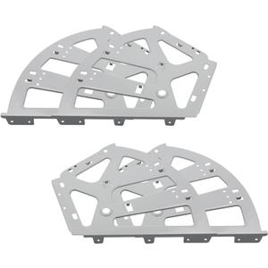 Coshar 2 Pair 3 Layers Shoes Drawer Cabinet Hinges Shoe Cabinet Flip Frames Replacement Fittings Stainless Steel Shoes Flip Turing Rack, Grey (Gray)