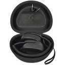 Headphone Case for Skullcandy Crusher/Hesh/Evo Wireless Over-Ear Bluetooth Earphones, for JLab JBuds Lux ANC, for TOZO HT3/HT2 Headphones and More Noise Cancelling Foldable Headset-Box Only(All Black)