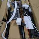 VASAGLE Electric Standing Desk with Drawers, 47.2 x 23.6 Inches, Sit Stand Desk with Power Outlet and LED Lights, Adjustable Height, Storage Shelf, 3 Memory Buttons, for Home Office, Rustic Brown