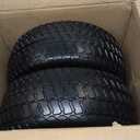 2 Pack 15x6.00-6 Flat Free Lawn Mower Tire And Wheel, Solid 15x6.00-6 Tire, 15x6.00-6 Solid Tires（Yellow Rim)