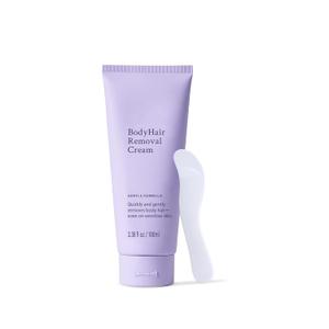 Hair Removal Cream for Women, Painless Depilatory Cream Removes Hair from Legs, Arms, Underarms, Stomach, and Bikini Line with Spatula (3.38 Fl Oz (Pack of 1))