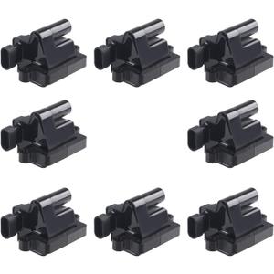 JDMON Ignition Coil Pack Compatible with Chevy Silverado 1500 2500 Tahoe Avalanche Suburban Express GMC Sierra Savana Yukon Cadillac Escalade Replaces 12558693 GN10298 C1208 D581 Pack of 8
