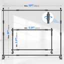 EMART Adjustable Photo Backdrop Banner Stand with 10 X 8ftW X H Telescopic Tubes, Suitable for Trade Shows, Professional Photography Booths, and Step and Repeat Background Displays