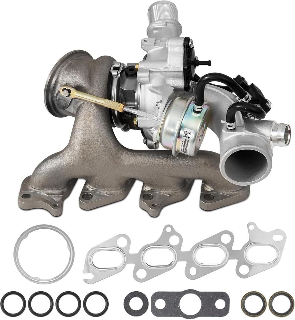 667-203 1.4 Turbo Turbocharger with Gasket Compatible with 2011-2015 Chevrolet Cruze 2012-2020 Chevy Sonic 2013-2018 Trax 2013-2020 Buick Encore 1.4L Turbo Charger Replace# 55565353