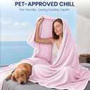Topcee Cooling Blanket Queen Size- 90"x90" Summer Cooling Throw Blanket for Hot Sleepers Arc-Chill Q-Max >0.45 Cool Fiber, Keeps Cool for Night Sweats, Soft Lightweight Sofa Blankets for Kid Adults