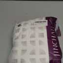 jinchan Linen Kitchen Curtains 36 Inch Rustic Tier Curtains Farmhouse Rod Pocket Cafe Small Window Drapes with Lined Flax Country Light Filtering for Bathroom Laundry Room RV 2 Panels White