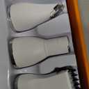 oneisall 4 in 1 Dog Grooming Kit with LCD Display, Dog Hair Trimmer for Paw Nail Grinder, Rechargeable Cordless Low Noise IPX7 Waterproof Pet Clippers (White)