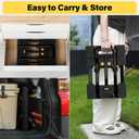 Folding Hand Truck 500 LB, Portable Heavy Duty Dolly Cart with 4 Wheels (2 with Brake) & Extendable 26" Plate, Collapsible Luggage Trolley with 2 Elastic Straps for Travel, Moving, Camping